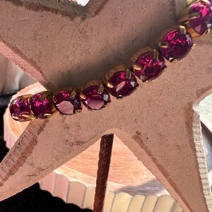 Sorrelli Bright Fuchsia Crystal Stretch Bracelet